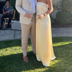 WORN ONCE ANTONIO MELANI yellow dress - size 0